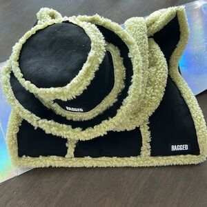 2pcs Ragged Priest Borg Hat and Tote Bag Set